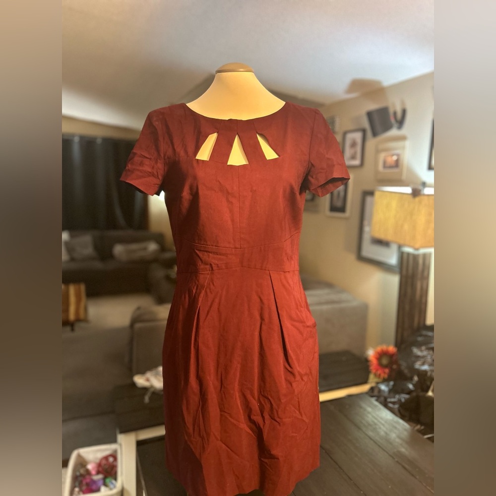 Burgundy dress